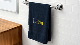 Serviette personnalisée